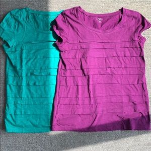 Lot of 2 Ann Taylor Tees size SP